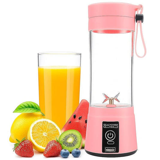 Portable USB ElecPortable USB Rechargeable Mini Juicer Blender – Personal Smoothie Maker for Travel, Protein Shakes & Fresh Juice (500g Lightweight)tric Juicer Mixer (420 ml)