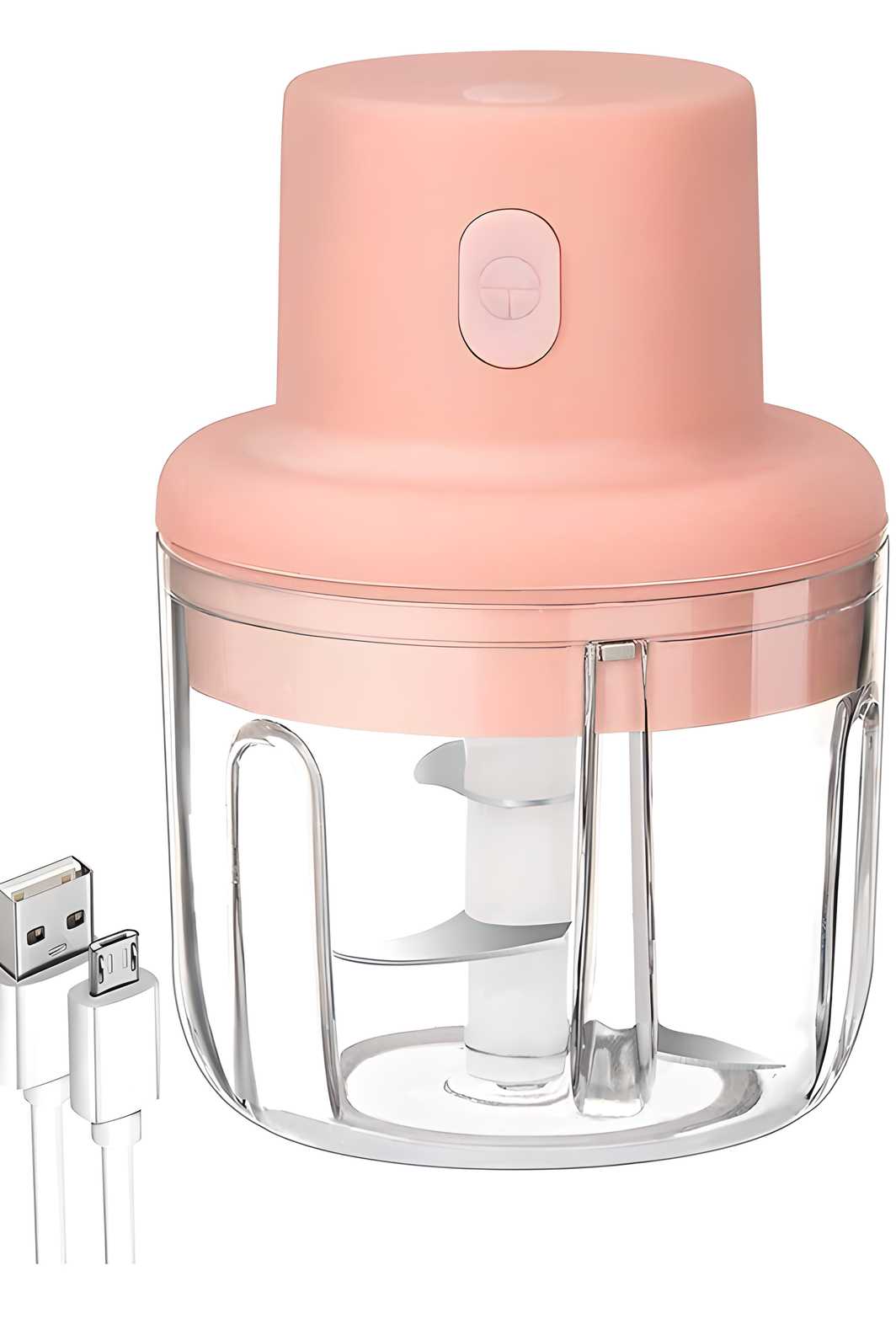 USB Rechargeable Mini Food Chopper – Portable Electric Vegetable & Garlic Cutter (100ml Capacity)