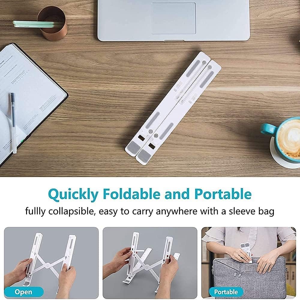 Premium Metal Laptop Stand – Adjustable Foldable Aluminum Laptop Holder